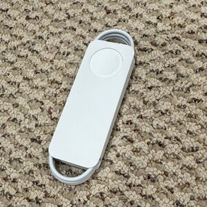 White Magnetic Apple Watch Charger Cable Organizer; USB